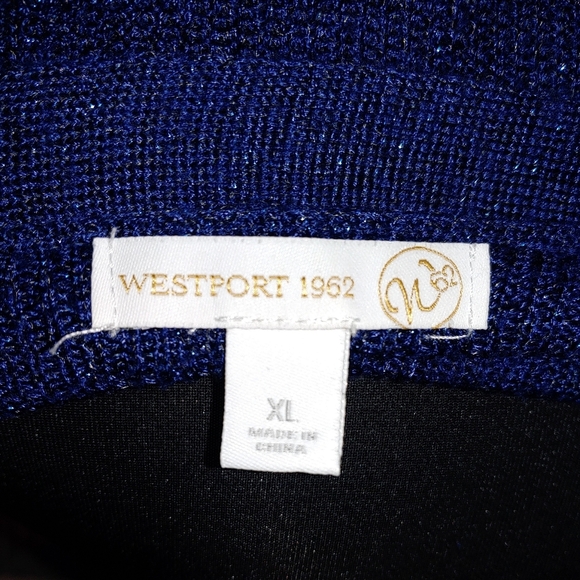 Westport Sparkle Blue Cross Neck Tunic - Picture 7 of 7